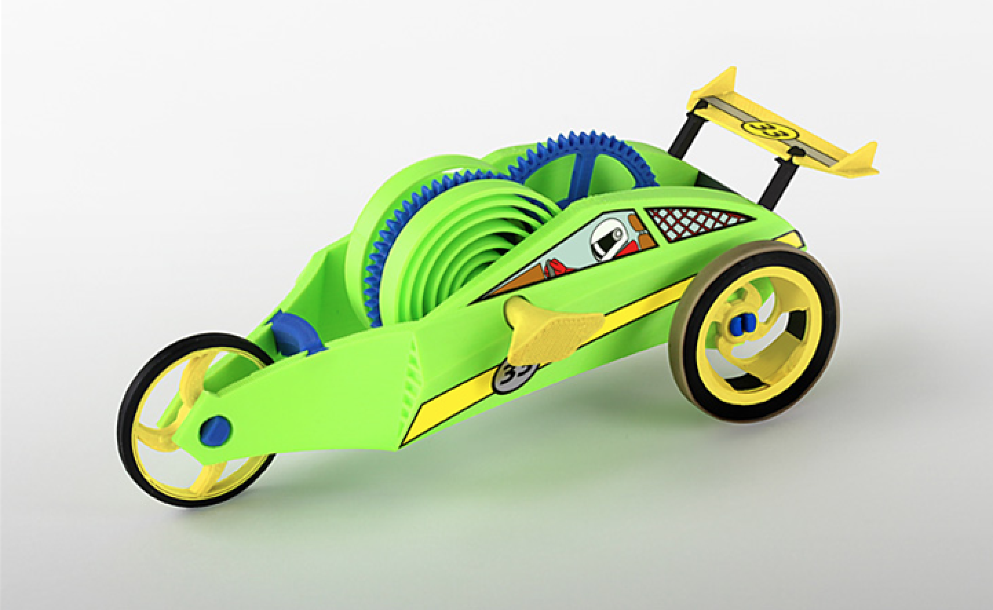 Download free STL file WindUp Racer Mini • 3D printable object ・ Cults